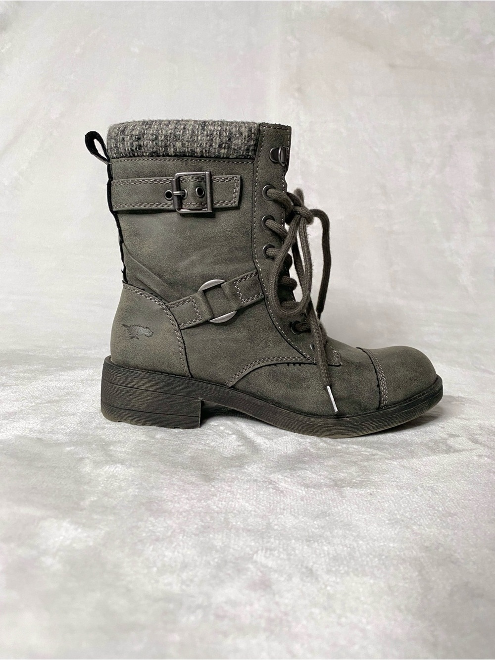 Rocket Dog Thunder Grey Heirloom Biker Combat Boots Size 7
